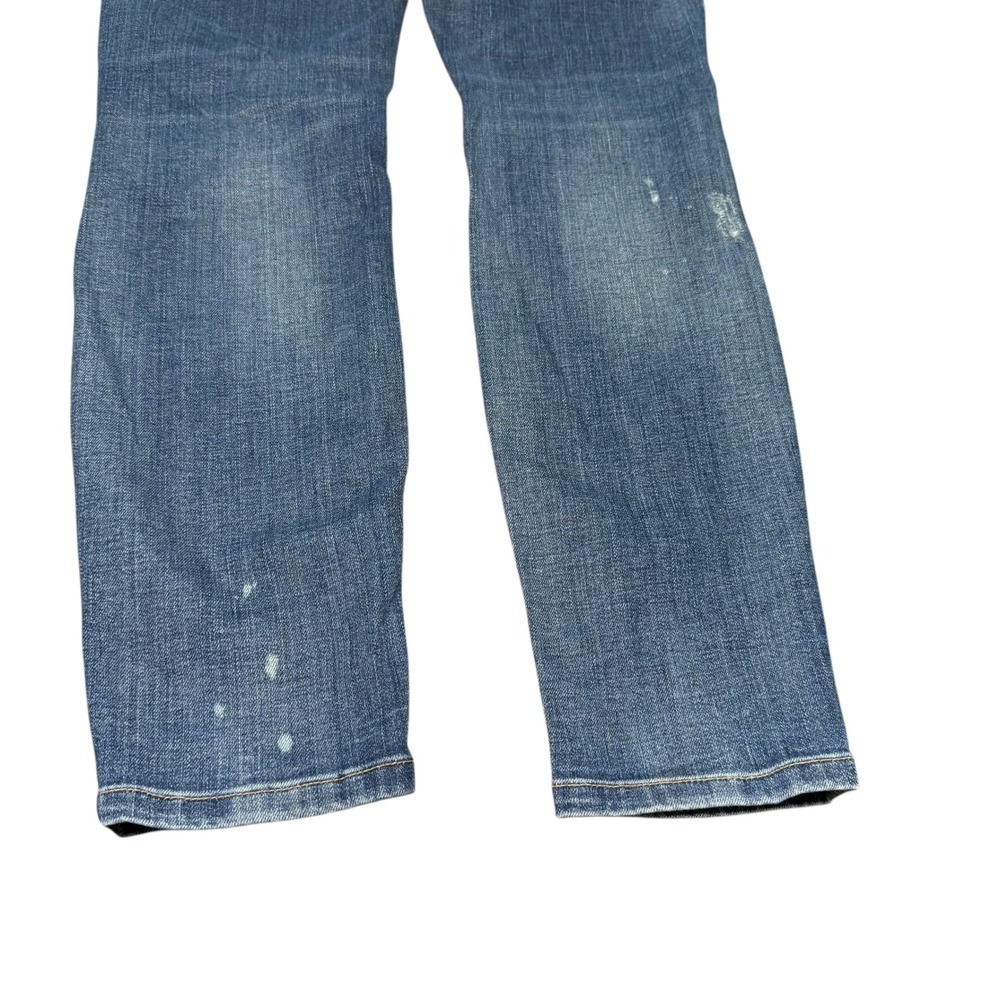 Current/Elliott Distressed Denim Jeans Women's Size 28 Ripped Knee Dark Wash - Picture 7 of 11